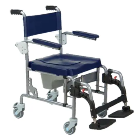 Silla Ducha ARCTIC Plegable con Inodoro Azul