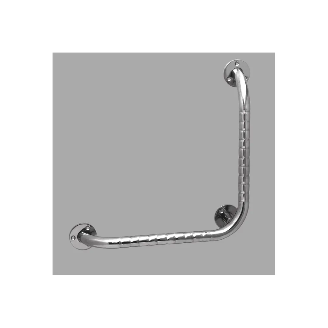 Barra Baño Angular 90º de Acero Inoxidable