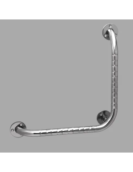 Barra Baño Angular 90º de Acero Inoxidable