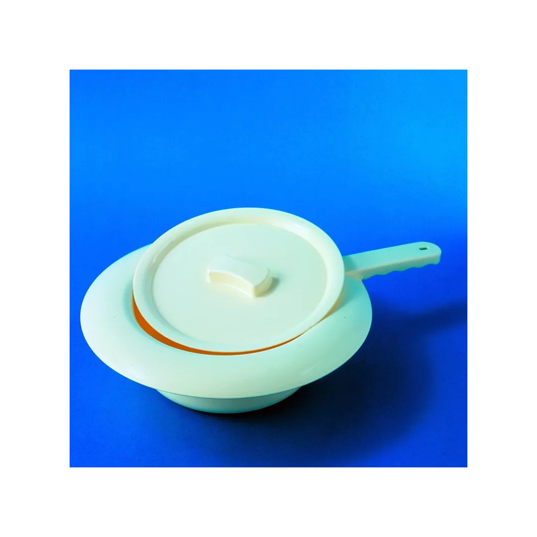 Orinal redondo con asa y  tapa