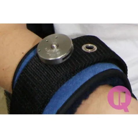 Muñequeras Acolchadas IRON-CLIP para Silla de Ruedas o Cama de 90 cm (Par) 2