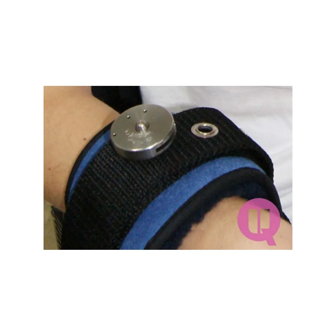 Muñequeras Acolchadas IRON-CLIP para Silla de Ruedas o Cama de 90 cm (Par)