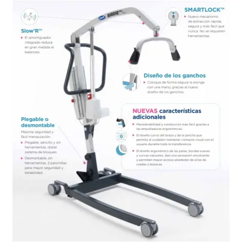 Grúa de traslado BIRDIE EVO COMPACT con Arnes INVACARE... 2