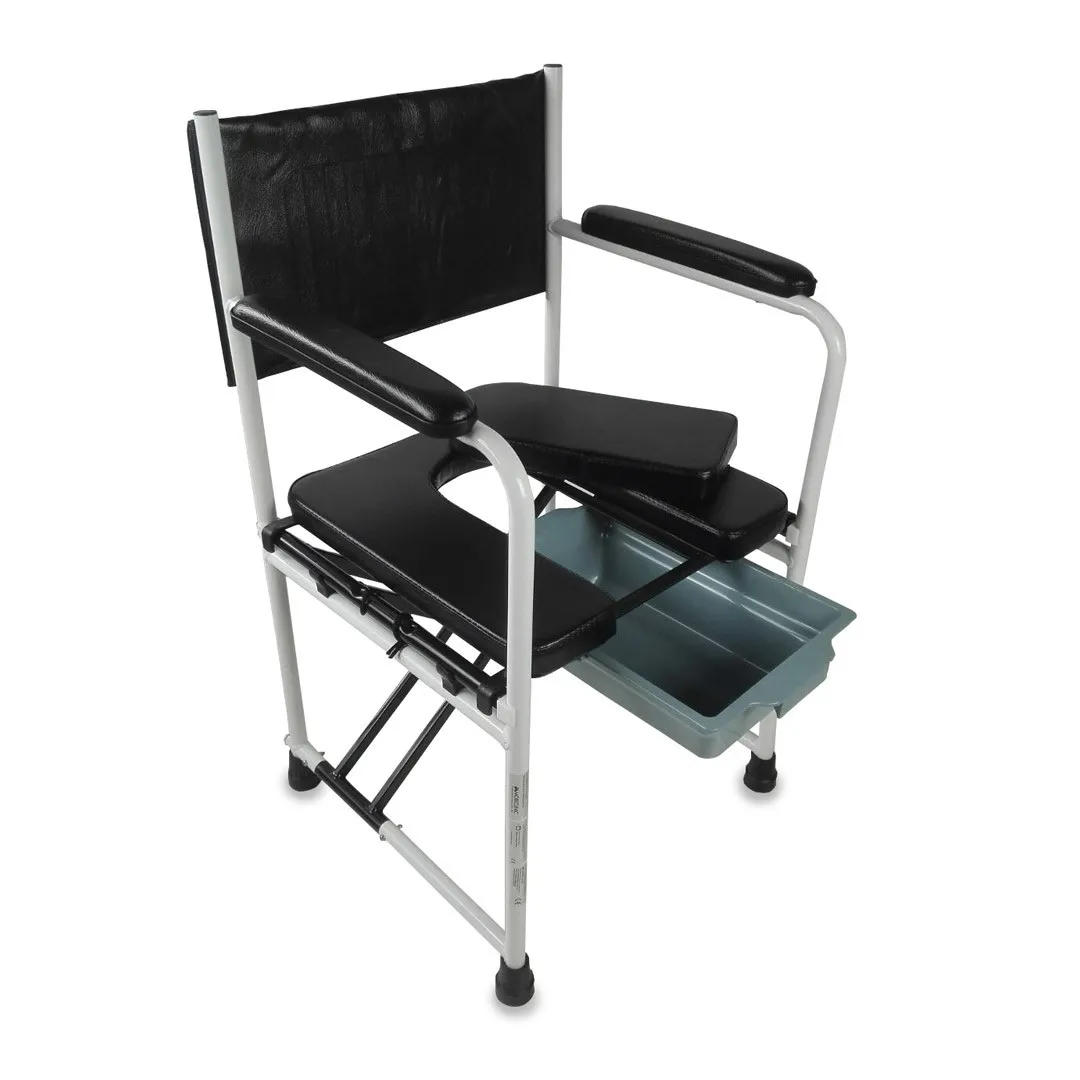 Silla con WC/inodoro plegable EBRO de acero con...