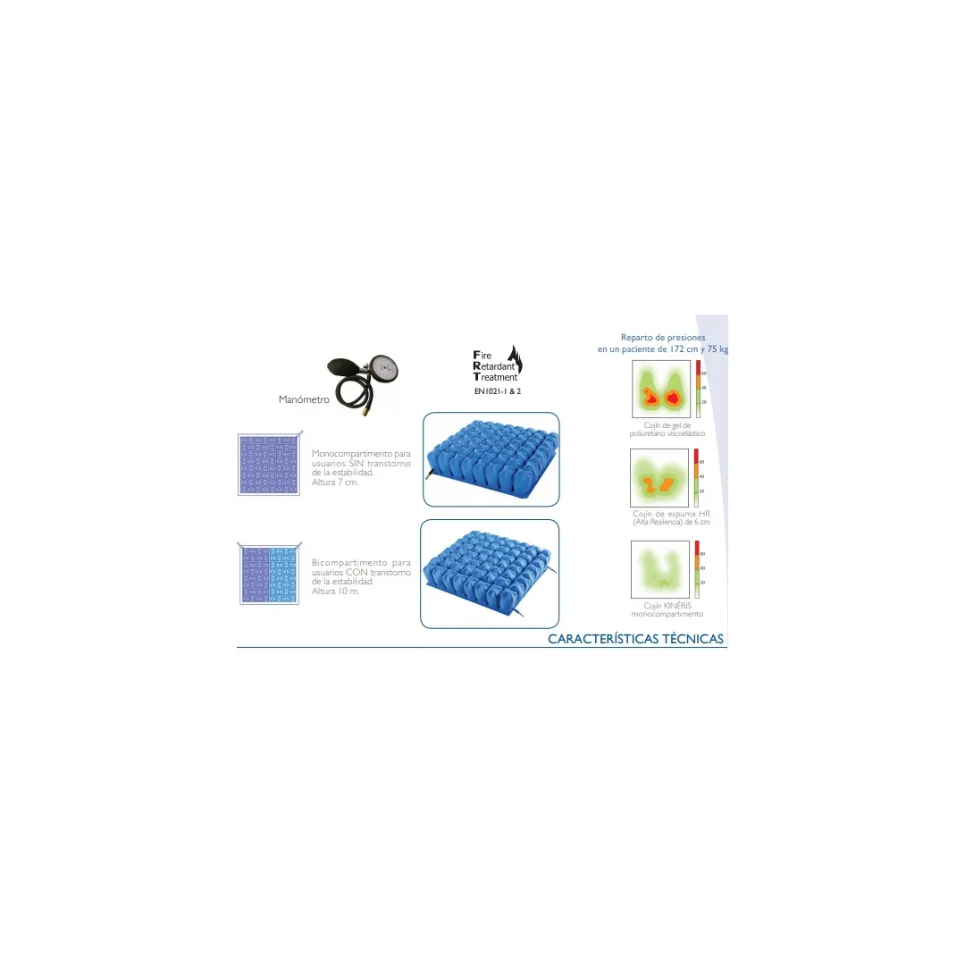 Cojín de Aire KINERIS 1 Válvula 7 o 10 cm