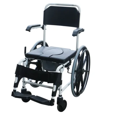 Silla de Ducha con Wc  2  en 1 Autopropulsable o de Traslado 2