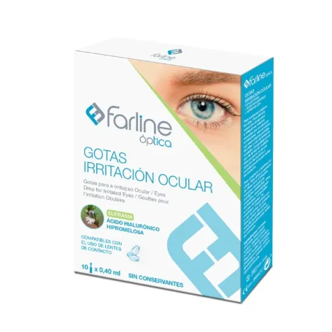 Farline Gotas Irritación Ocular Eufrasia + AH ( 10 x 0,40 ml)