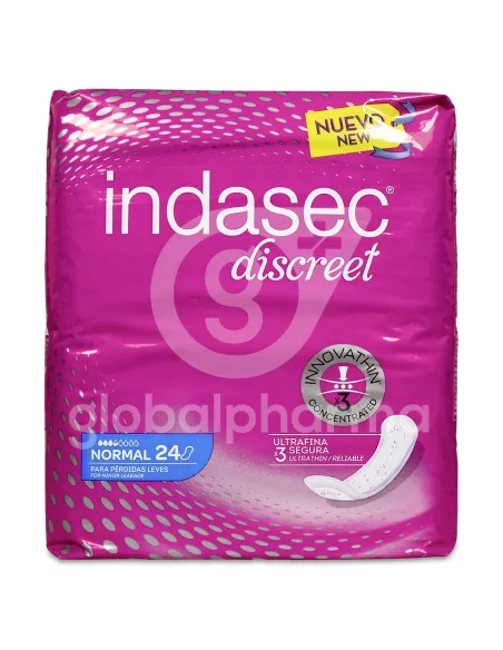Indasec DISCREET NORMAL 150 ml 24 Unidades