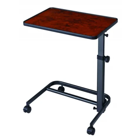 Mesa  Auxiliar Reclinable  HERDEGEN para cama, silla o sofá, color nogal, tablero 40 x 60 cm 2