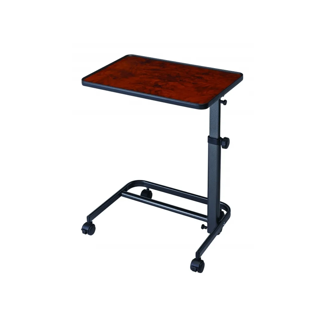 Mesa  Auxiliar Reclinable  HERDEGEN para cama, silla o sofá, color nogal, tablero 40 x 60 cm