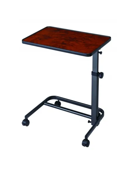 Mesa  Auxiliar Reclinable  HERDEGEN para cama, silla o sofá, color nogal, tablero 40 x 60 cm