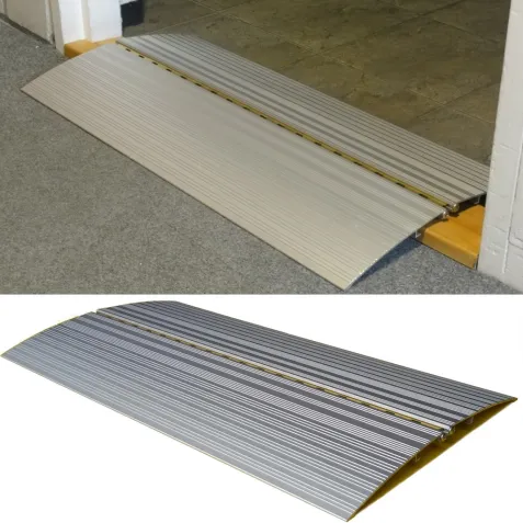Rampa de Dos Lados para Umbral Interior de Aluminio para 4 cm