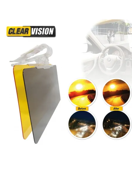 Mejora tu visión con Clear Vision para el Colocar en el Quitasol de tu Coche