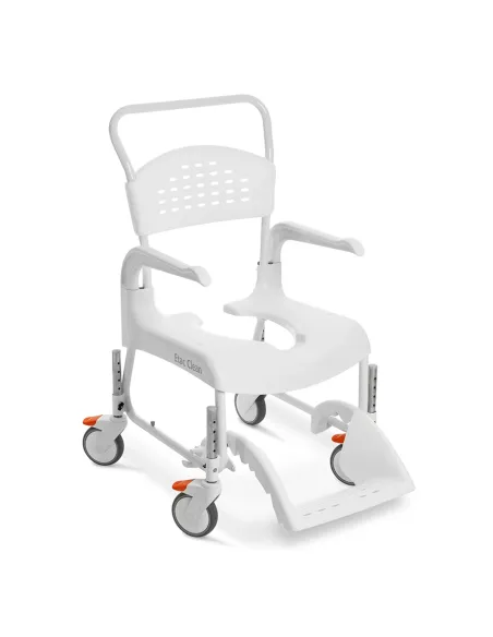Silla de Ducha y Wc CLEAN Etac Regulable en Altura y Frenos en 4 Ruedas