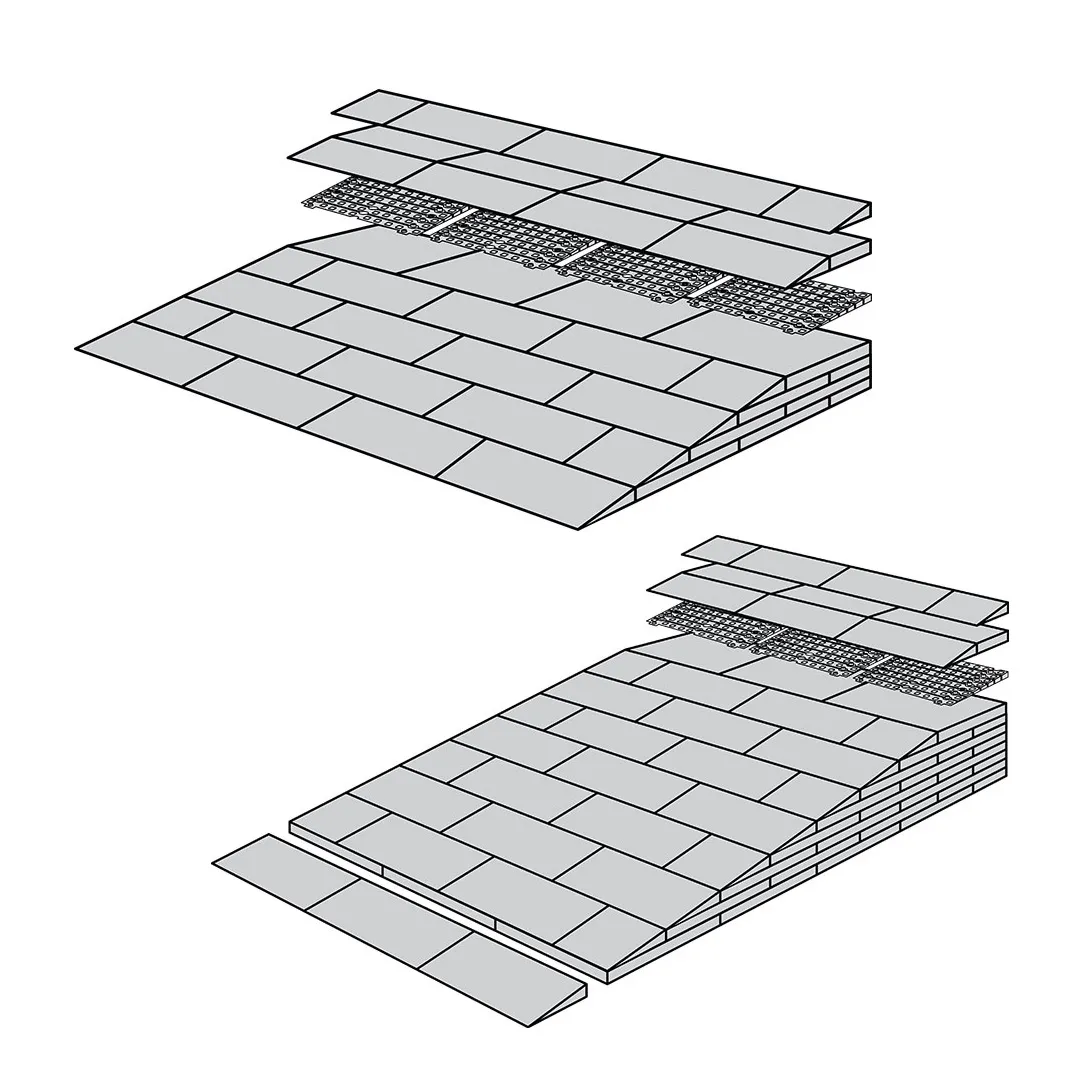 Rampa Kit 3 ECELLENT SYSTEMS  para Umbral de 7,2 a 12.7  cm