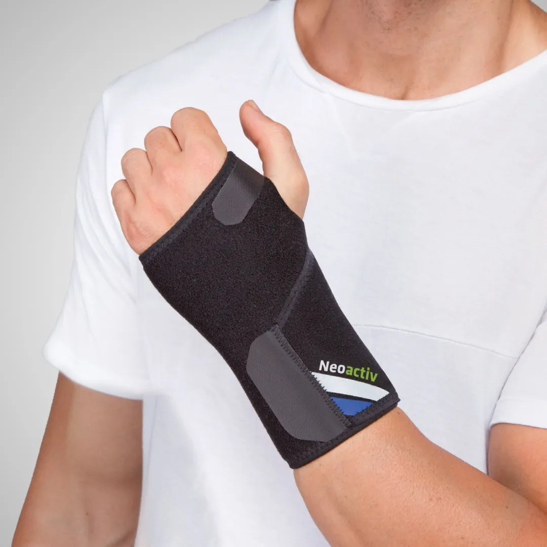 Muñequera con Fleje Palmar NEOACTIV BLACK de Neopreno Talla única