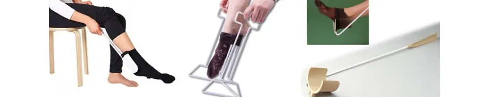 Un dispositivo permite a personas mayores colocarse los calcetines sin  inclinarse