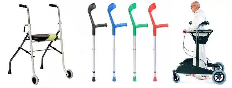 Andadores y bastones para personas con problemas al caminar