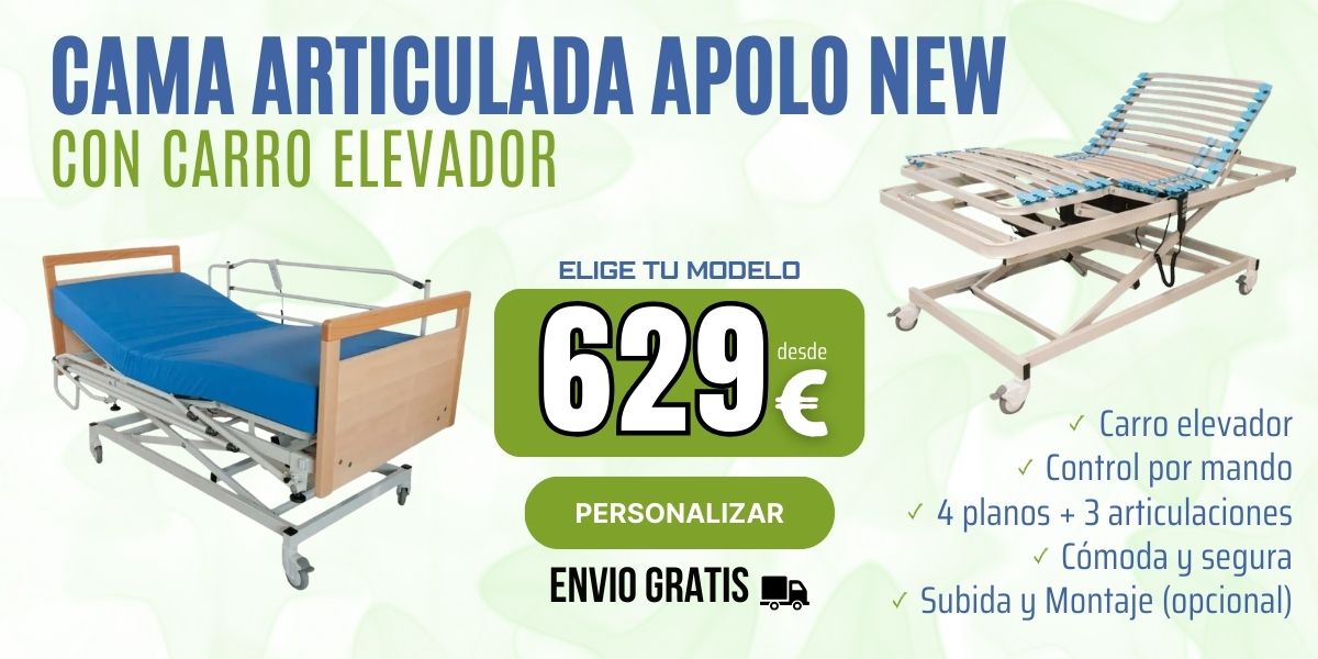 Cama articulada Apolo New con carro elevador