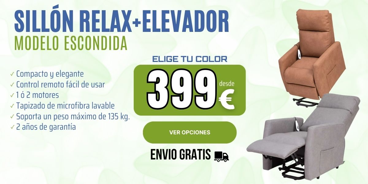 Sillón relax + elevador modelo Escondida