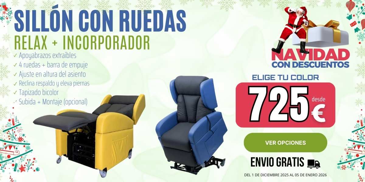 Sill&oacute;n Relax e Incorporador con Ruedas PROCLASSIC