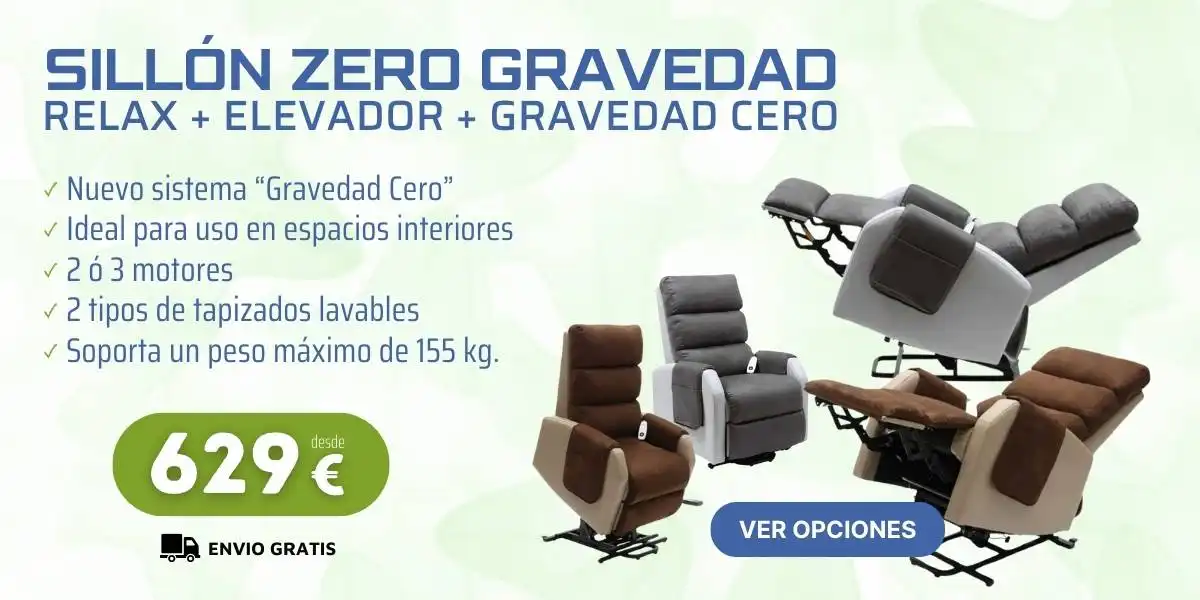 Sillón ZERO Gravedad. Sillón Relax, Incorporador y Gravedad Cero