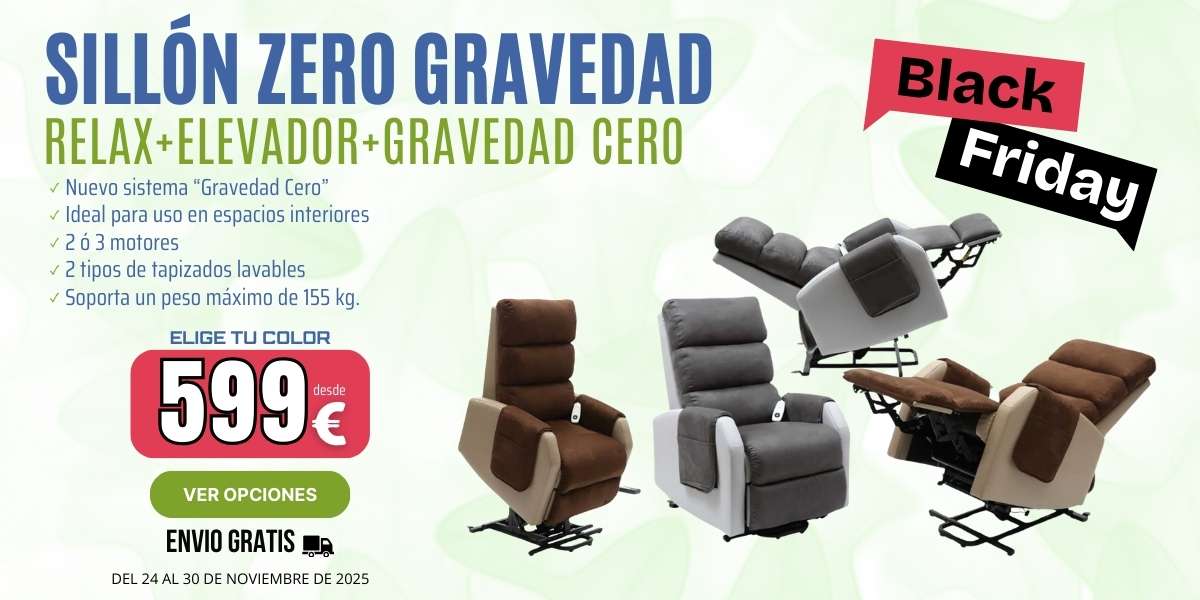 Sillón ZERO Gravedad. Sillón Relax, Incorporador y Gravedad Cero