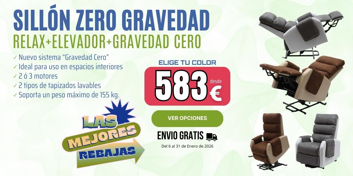 Sillón ZERO Gravedad. Sillón Relax, Incorporador y Gravedad Cero